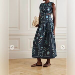 NWT Agua by Agua Bendita - Otoño Relicario dress, blue multi, in Medium